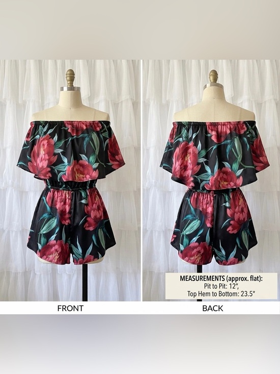 Show Me Your MuMu Dresses & Skirts - Show Me Your Mumu Womens Thelma Romper Ruby Bloom Floral Print Romper Size Small